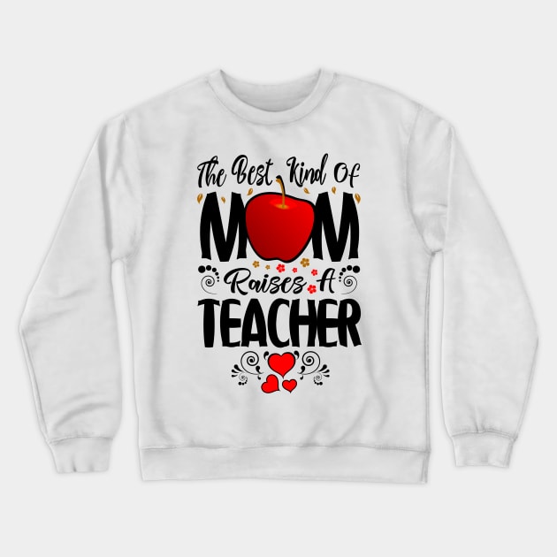 Teacher Mom Crewneck Sweatshirt by Tesszero